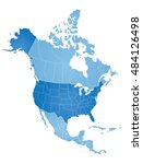 map of north america | Shutterstock .eps vector #484126498