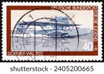 Small photo of GERMANY - CIRCA 1979: a stamp printed in Germany shows Dornier Wal 1922, is a twin-engine German flying boat of the 1920s designed by Dornier, circa 1979