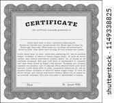 grey certificate of achievement ... | Shutterstock .eps vector #1149338825