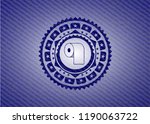 toilet paper icon inside emblem ... | Shutterstock .eps vector #1190063722