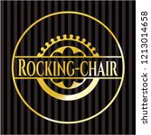 rocking chair golden emblem | Shutterstock .eps vector #1213014658