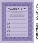 violet formal warranty... | Shutterstock .eps vector #1226340442