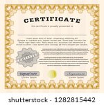 orange awesome certificate... | Shutterstock .eps vector #1282815442