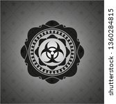 biohazard icon inside dark... | Shutterstock .eps vector #1360284815