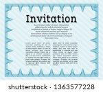 light blue invitation. with... | Shutterstock .eps vector #1363577228