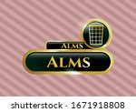  gold shiny badge with... | Shutterstock .eps vector #1671918808