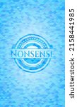 nonsense sky blue emblem with... | Shutterstock .eps vector #2158441985