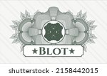 green abstract rosette. vector... | Shutterstock .eps vector #2158442015