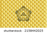 gold bullion icon inside gold... | Shutterstock .eps vector #2158442025
