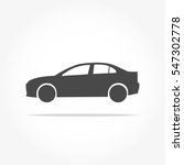 simple floating sedan car icon... | Shutterstock .eps vector #547302778