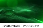 abstract green particle... | Shutterstock .eps vector #1902120445