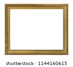 golden frame for paintings ... | Shutterstock . vector #1144160615