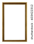 gilded wooden frame for a... | Shutterstock . vector #603422312