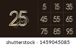 set of anniversary logotype... | Shutterstock .eps vector #1459045085