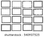 set of frame doodle isolated on ... | Shutterstock .eps vector #540937525