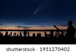 Comet Neowise And Crowd Of...