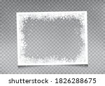 snowy rectangular frame... | Shutterstock .eps vector #1826288675