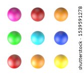 abstract colored balls 3d image | Shutterstock . vector #1539591278