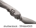 Rescue or helping gesture of hands
