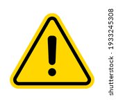 hazard warning attention sign... | Shutterstock .eps vector #1933245308