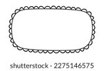 doodle circle oval scalloped...