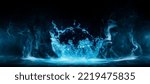 Small photo of Abstract image of dark room concrete floor. Black room or stage background for product placement.Panoramic view of the abstract fog. White cloudiness, mist or smog moves on black background.