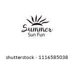 summer logotypes. summer... | Shutterstock .eps vector #1116585038
