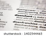 Small photo of Word or phrase disenchant in a dictionary.
