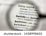 Small photo of The word or phrase Betide in a dictionary