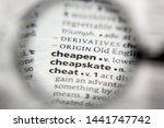 Small photo of The word or phrase Cheapen in a dictionary