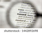 Small photo of The word or phrase Cussed in a dictionary