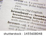 Small photo of Word or phrase Browbeat in a dictionary