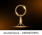 gold sphere trophy icon... | Shutterstock .eps vector #1896855892