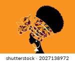 portrait beautiful african... | Shutterstock .eps vector #2027138972