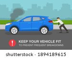 safety driving rules. keep your ... | Shutterstock .eps vector #1894189615