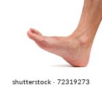 Bare Male Foot Walking
