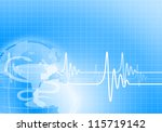 image of heart beat against... | Shutterstock . vector #115719142