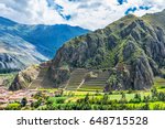Inca Fortress With Terraces And ...