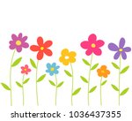 Colorful Spring Flowers. Vector ...