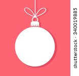 Christmas Bauble White Tag....