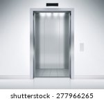 An Empty Modern Elevator Or...