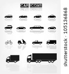 different transports icon | Shutterstock .eps vector #105136868