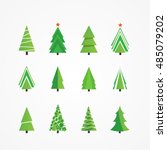 christmas trees | Shutterstock .eps vector #485079202