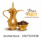 ramadan kareem background.... | Shutterstock .eps vector #1067524538