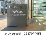 Small photo of London.England on 24th May 2023:Five Canada sq home to Thomson Reuters and London Stock Exchange Group in Canary Wharf London