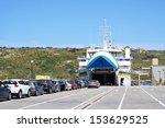 Cars Waiting To Board A Ferry...