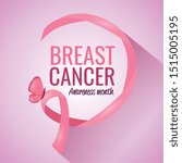 breast cancer awareness... | Shutterstock .eps vector #1515005195