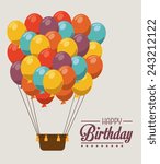 airballoon design over gray... | Shutterstock .eps vector #243212122