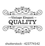 elegant quality frame design  | Shutterstock .eps vector #423774142