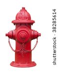 Red Fire Hydrant Isolated On...